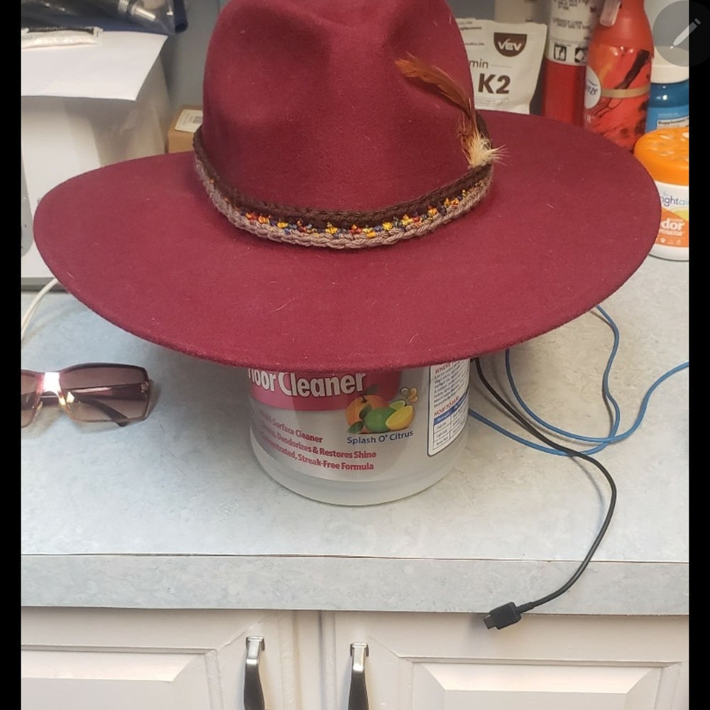 Elegant Burgundy Women's Hat